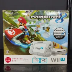 【D34340】Wii U すぐに遊べる マリオカート8 セット（シロ）※ジャンク※