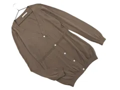 theory luxe セオリーリュクス ウール100% チュニック カーディガン size40/茶 ◇■ レディース