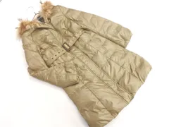 BUONA GIORNATA ボナジョルナータ ラクーンファー ダウン コート sizeS/ベージュ ◇■ レディース