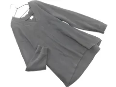 URBAN RESEARCH DOORS アーバンリサーチドアーズ Vネック カットソー sizeM/グレー ◇■ レディース