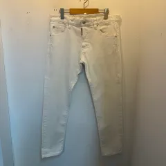 送料無料/メンズ34) DSQUARED2 白 パンツ 50