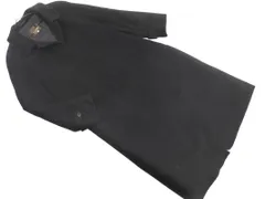 PAUL STUART ポールスチュアート アンゴラ混 ロング コート size11/紺 ◇■ レディース