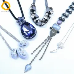 #ae アビステ ABISTE ネックレス 5点 セット まとめ ペンダント ジュエリー アクセサリー レディース [968619] k01