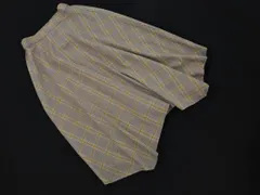 simplicite シンプリシテェ チェック ロング スカート 白ｘグレー ■■ レディース