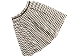 PRIME PATTERN プライムパターン 千鳥柄 フレア スカート sizeM/白ｘ茶 ■■ レディースのサムネイル