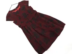 Cherite by PRIME PATTERN シェリエットバイプライムパターン フロッキー ワンピース sizeｙ/ボルドー ◇■ レディースのサムネイル