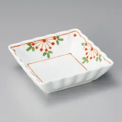 錦点花菊角小鉢（有田焼）