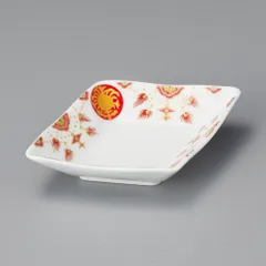 錦花網金蘭手ナブリ菱型小付（有田焼）