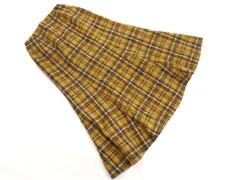 FREAK'S STORE フリークスストア チェック ロング スカート sizeS/マスタード ◇■ レディース