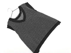 SM2 サマンサモスモス Vネック ニット ベスト sizeF/黒 ◇■ レディース