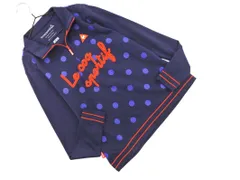 le coq sportif ルコックスポルティフ ハーフジップ ロゴ 刺繍 トレーニングウェア カットソー sizeL/紺 ◇■ レディース