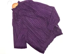 LOWRYS FARM ローリーズファーム レース ブラウス カットソー sizeL/紫 ◇■ レディース