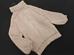 who's who Chico フーズフーチコ ケーブル編み オフタートルネック ニット セーター sizeF/ピンク ◇■ レディース