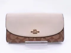 COACH コーチ シグネチャー 長 財布 ベージュ ■■ レディース