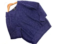 COUP DE CHANCE クードシャンス ウール混 ラメ ニット セーター size38/紺 ◇■ レディース