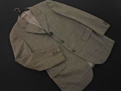 NEWYORKER ニューヨーカー ウール100% グレンチェック テーラード ジャケット ライトグレー ◇■ メンズ