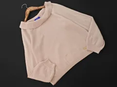 BLUE LABEL CRESTBRIDGE ブルーレーベル クレストブリッジ ウール100% ボートネック ニット セーター size38/ピンク ◇■ レディース