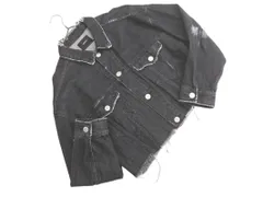 MURUA ムルーア ダメージ加工 Gジャン デニム ジャケット sizeF/紺 ◇■ レディース