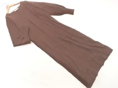 TORRAZZO DONNA トラッゾドンナ ニット ワンピース sizeF/茶 ◇■ レディース