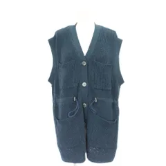 センスオブプレイス バイ アーバンリサーチ Sense of Place by Urban Research ベスト F 青 ブルー Vネック ポケット付き ドローストリング /GP ■GY58