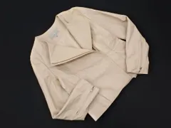 M-PREMIER エムプルミエ ラムレザー ノーカラー ジャケット size34P/ベージュ ◇■ レディース