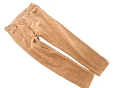 BEAMS ビームス コーデュロイ テーパード パンツ sizeS/茶 ◇■ レディース