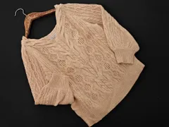 anatelier アナトリエ ウール混 Vネック ケーブル編み ニット セーター size38/ベージュ ◇■ レディース