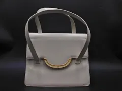 HANAE MORI ハナエモリ レザー ハンド バッグ アイボリー  ■■ レディース