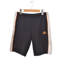 アディダス adidas ハーフパンツ ショートパンツ ジャージ 140 黒 ブラック ■GY58
