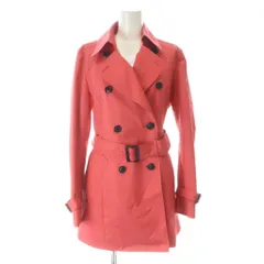 クードシャンス CdeC COUP DE CHANCE トレンチコート 38 ピンク 長袖 ダブルブレスト ベルト付き /MW ■GY60