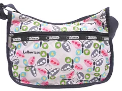 レスポートサック クラシックホーボー 蝶柄 バタフライ ショルダー バッグ ピンクxグレー ■■ レディース