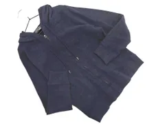 INED イネド ジップアップ パーカー size38/紺 ◇■ レディースのサムネイル
