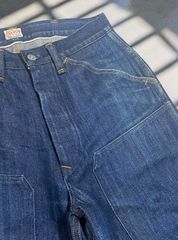 古着】CANTON OVERALLS キャントン ワイドシルエット ダブルニー 