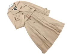 COMME CA DU MODE コム サ デ モード ウール100% ライナー付き トレンチ コート size9/グレージュ ◇■ レディース