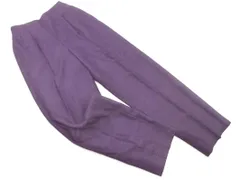 LAURA ASHLEY ローラ アシュレイ ウール100% タック ワイド パンツ size38/紫 ◇■ レディース