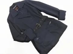EVEX by KRIZIA エヴェックスバイクリツィア ウエストベルト付 コート size40/紺 ◇■ レディース