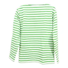 セントジェームス SAINT JAMES 長袖 カットソー 1 緑系 グリーン ボーダー柄 ボートネック