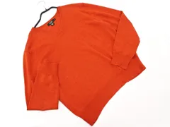 J.CREW ジェイクルー ウール100% Vネック ニット セーター sizeS/オレンジ ◇■ メンズのサムネイル