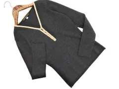 MICHEL KLEIN ミッシェルクラン ウール100% ニット セーター size38/グレー ◇■ レディース