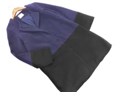 SENSE OF PLACE センスオブプレイス アーバンリサーチ 切替 ノーカラー コート size36/紺ｘ黒 ◇■ レディース