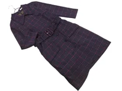 REDYAZEL レディアゼル ベルト 付き チェック ワンピース sizeS/紺 ◇■ レディース