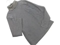 green label relaxing グリーンレーベルリラクシング ユナイテッドアローズ ボーダー タートルネック カットソー sizeS/白ｘ黒 ◇■ メンズ