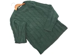 URBAN RESEARCH DOORS アーバンリサーチドアーズ ウール混 ケーブル編み ニット セーター sizeM/緑 ◇■ レディース