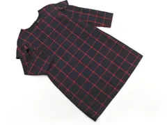 ZARA TRF ザラ トラファ チェック フリル Iライン ワンピース sizeL/紺x赤 ◇■ レディース