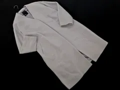 N. エヌ ナチュラルビューティーベーシック ウール混 ノーカラー コート sizeM/ライトグレー ◇■ レディース