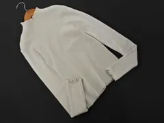 earth music&ecology アースミュージック＆エコロジー メロウフリル リブ ボトルネック カットソー sizeM/グレー ◇■ レディース