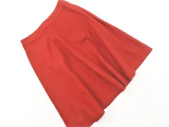 NATURAL BEAUTY BASIC ナチュラルビューティーベーシック ウール混 フレア スカート sizeS/赤 ◇■ レディース