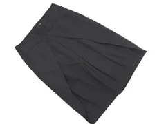 GALLARDAGALANTE ガリャルダガランテ ウール混 ストライプ スカート sizeF/黒 ◇■ レディース