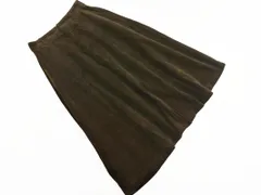ZARA basic ザラ ベーシック コーデュロイ ロング スカート sizeL/カーキ ◇■ レディース