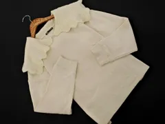 ZARA ザラ フリル セーラーカラー 裏起毛 トレーナー スウェット sizeF/オフホワイト ◇■ レディース